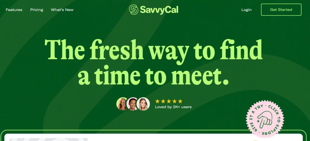 cal.com alternative - savvycal